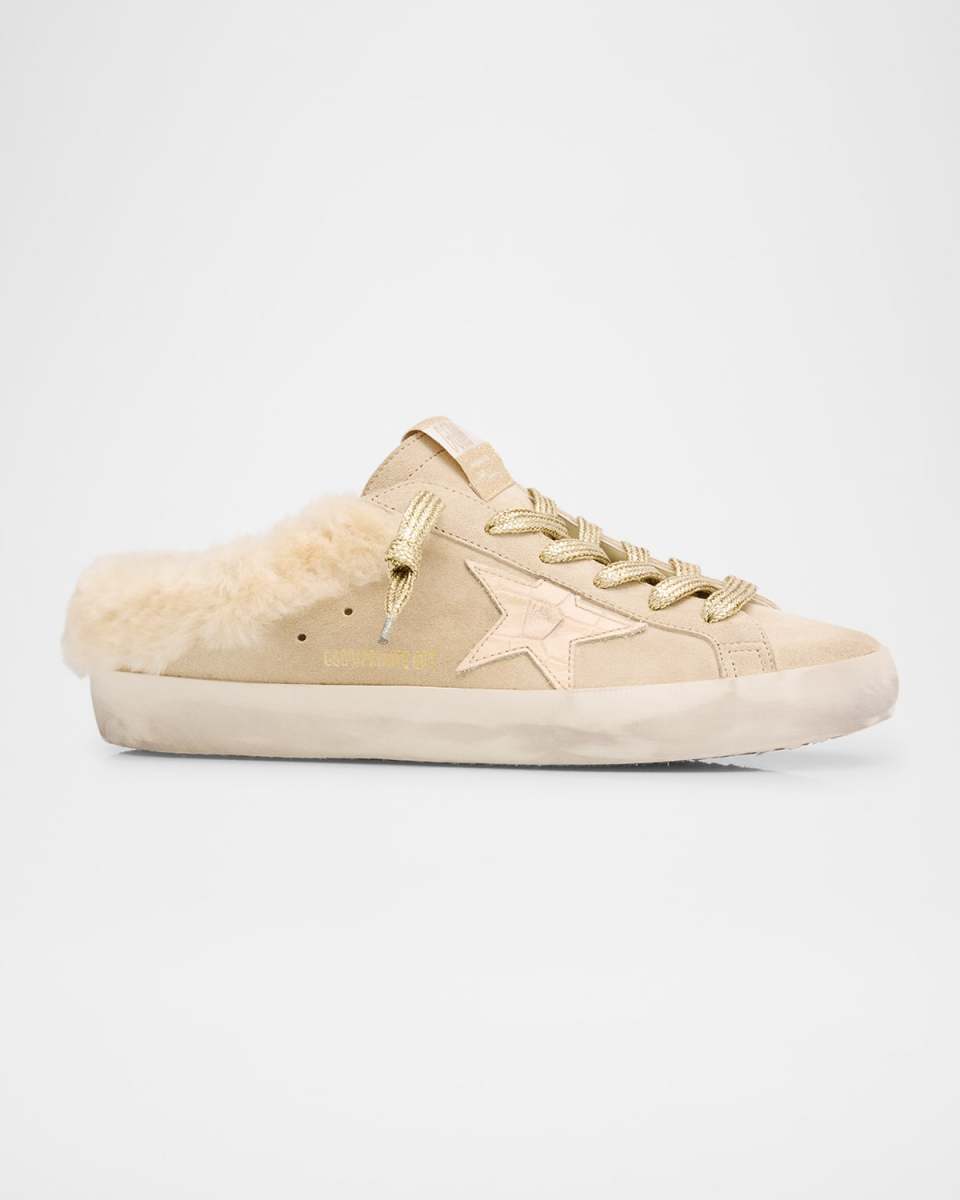 Superstar Sabot Suede Shearling Slide Sneakers